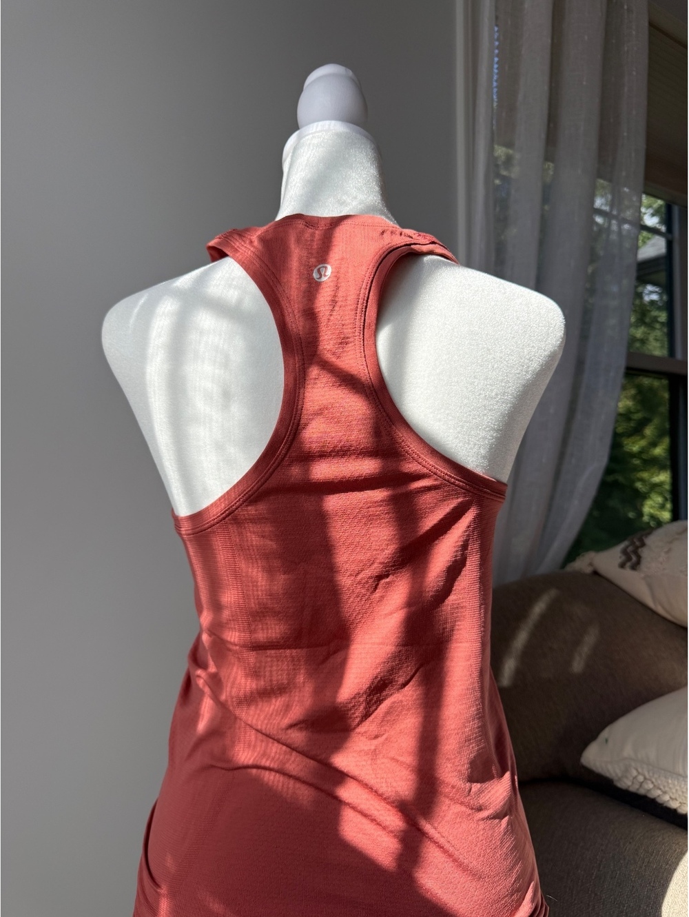 Lululemon Rust Racerback Athletic Tank